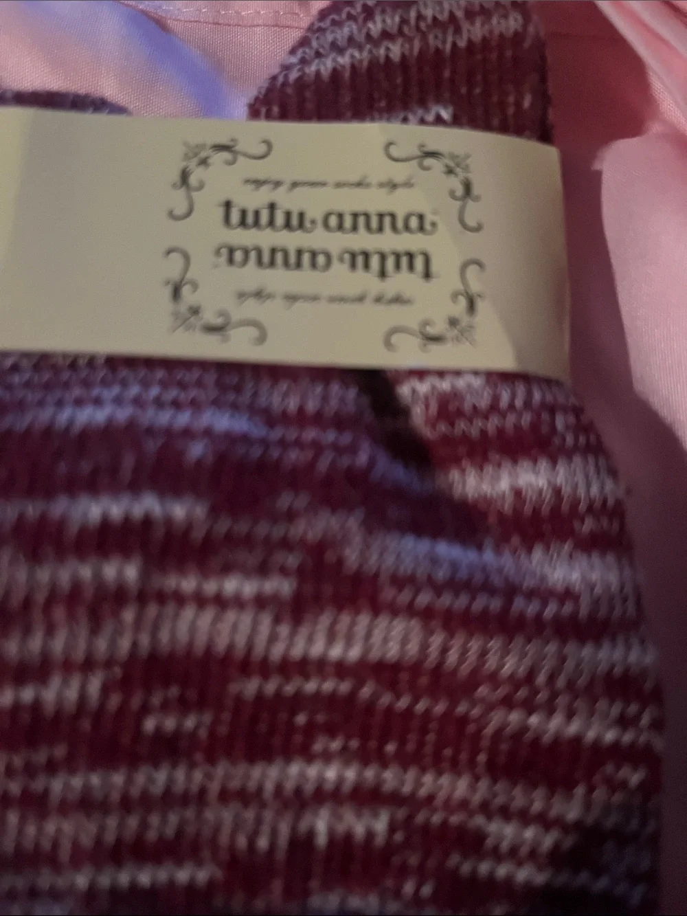 tutu anna Marled Crew Socks - Gray, Teal, Burgundy 3 pack